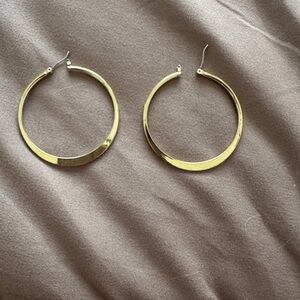 large thin gold hoops